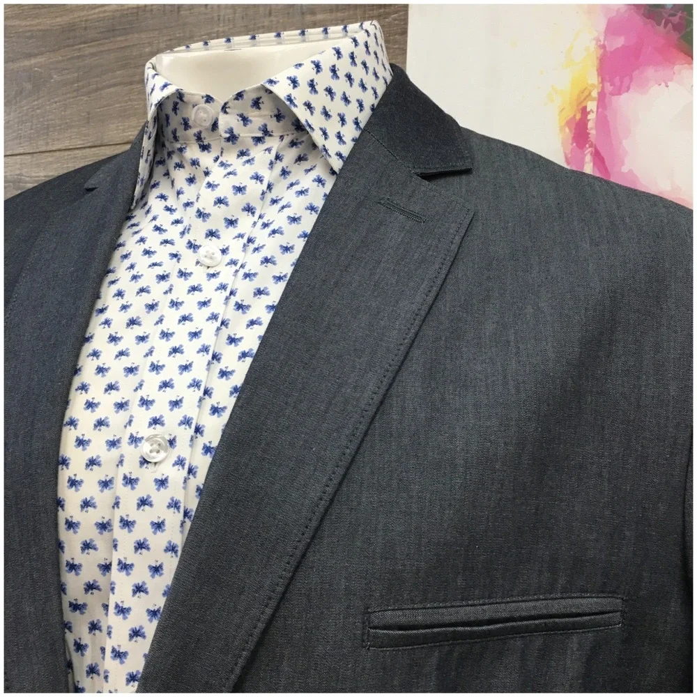 NEW! ALFANI Mens Cotton Blazer‎ Sport Coat Casual Jacket Size 2XL Light Suit